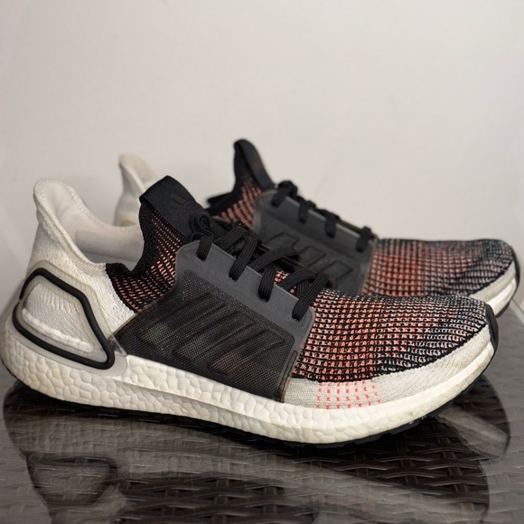 Adidas UltraBoost 19 Solar Orange Men’s Size US 11.5 Running Sneakers G27519 - Picture 6 of 9